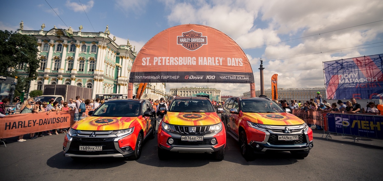 Компания Mitsubishi стала партнером фестиваля St. Petersburg Harley Days 2018